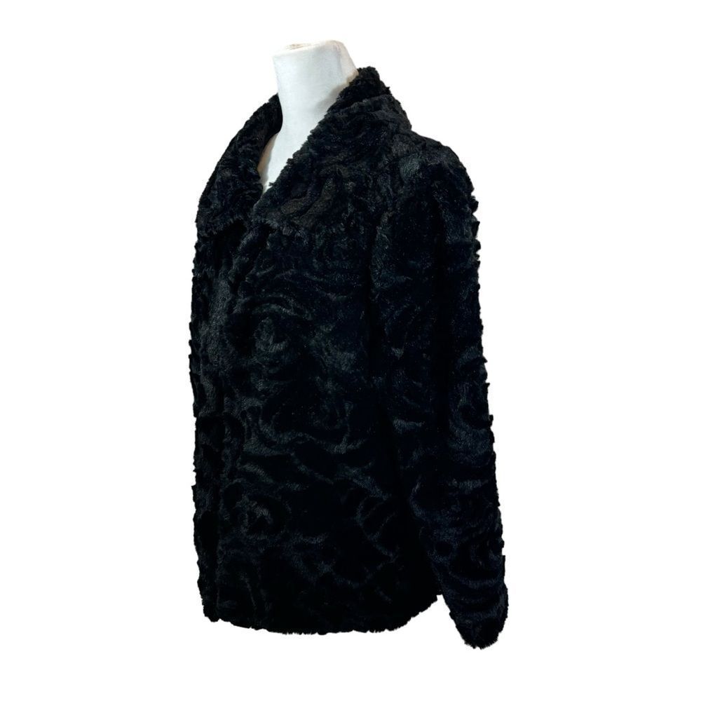 Ladies John Paul Richard Velvet Rose Pattern Black Jacket Size Large